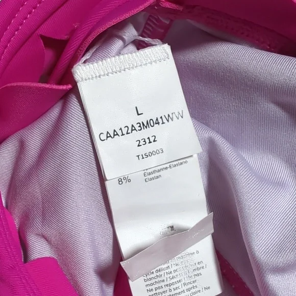 Cupshe Rose Red Twilight One Shoulder Tankini Top - Picture 5 of 5